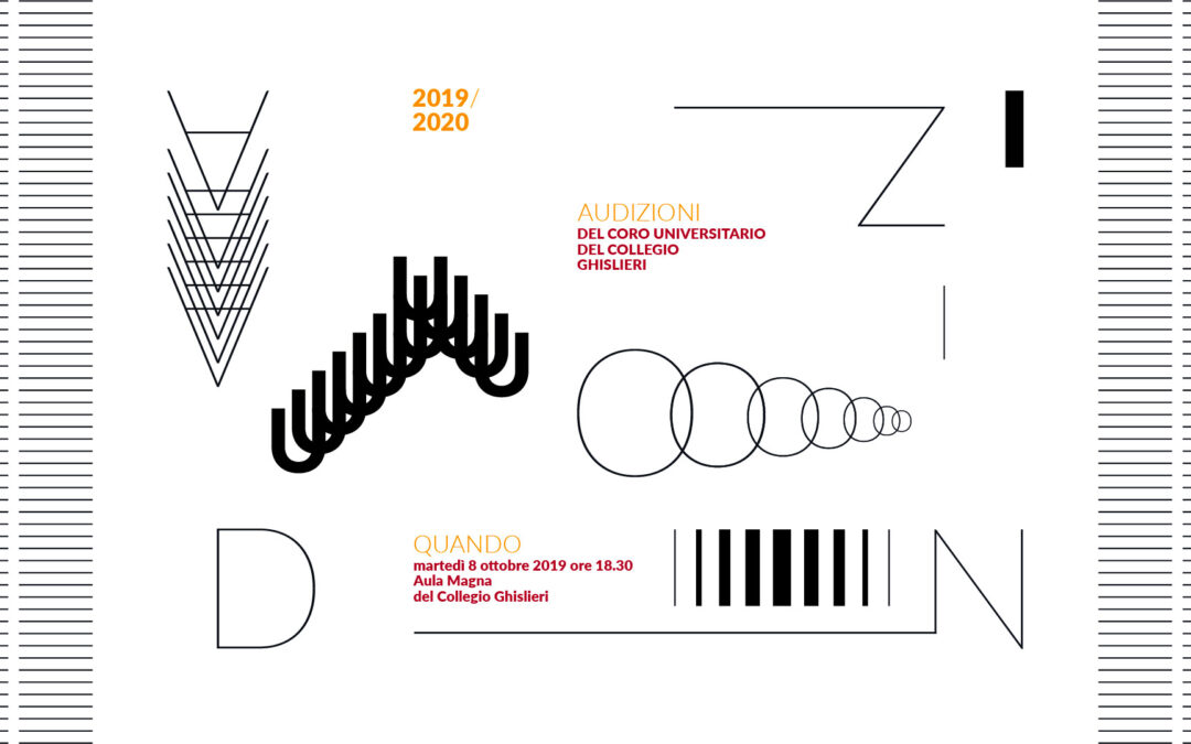 AUDIZIONI 2019/2020  –  Coro Universitario del Collegio Ghislieri